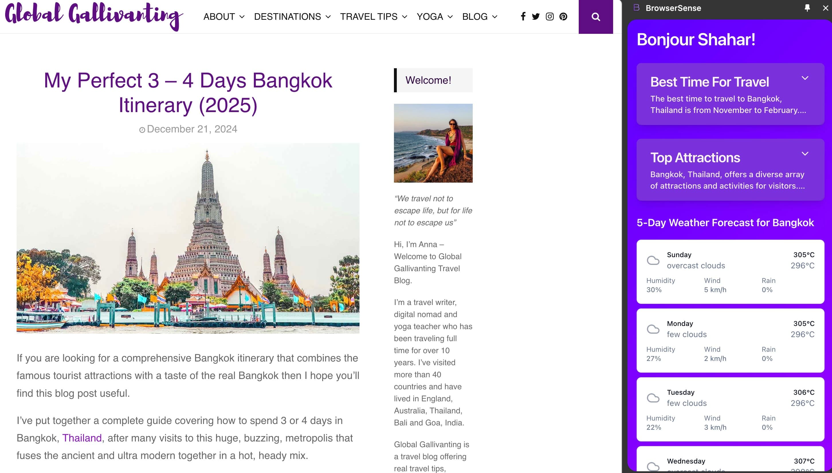 Chat with your bookmarks feature screenshot
